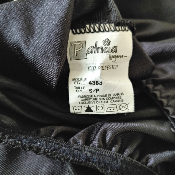 Patricia Lingerie vintage black lace trim midi slip skirt. Size S - Picture 4 of 5